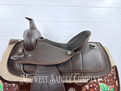 15” Weaver Synthetic Western Trail Saddle Lightweight 6” Gullet