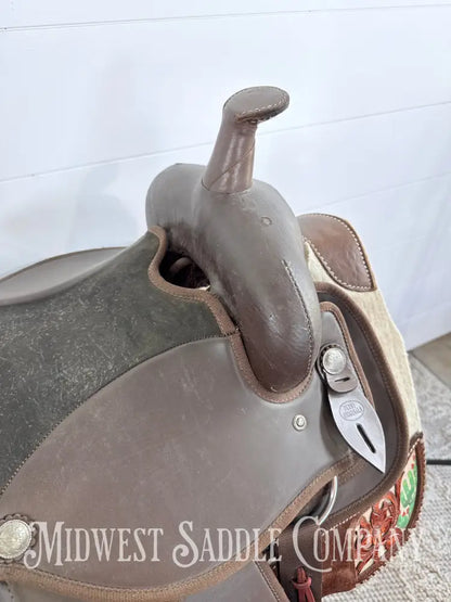 15” Weaver Synthetic Western Trail Saddle Lightweight 6” Gullet