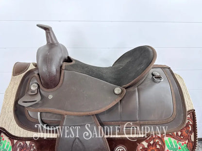 15” Weaver Synthetic Western Trail Saddle Lightweight 6” Gullet