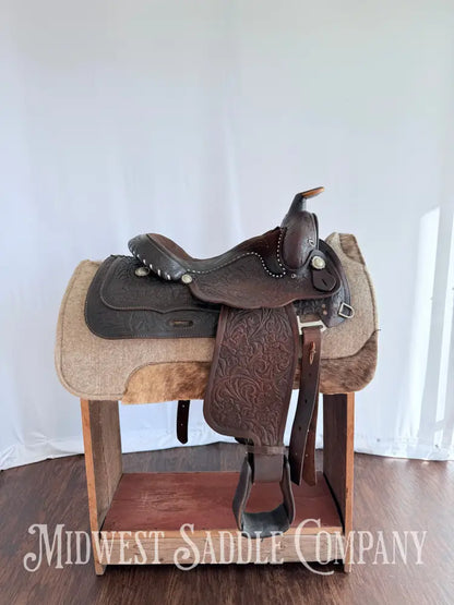 15” Made for Standard - Yoakum TX Western Equitation Saddle Fully Tooled Western Saddle