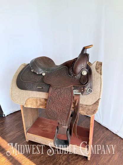 15” Made for Standard - Yoakum TX Western Equitation Saddle Fully Tooled Western Saddle
