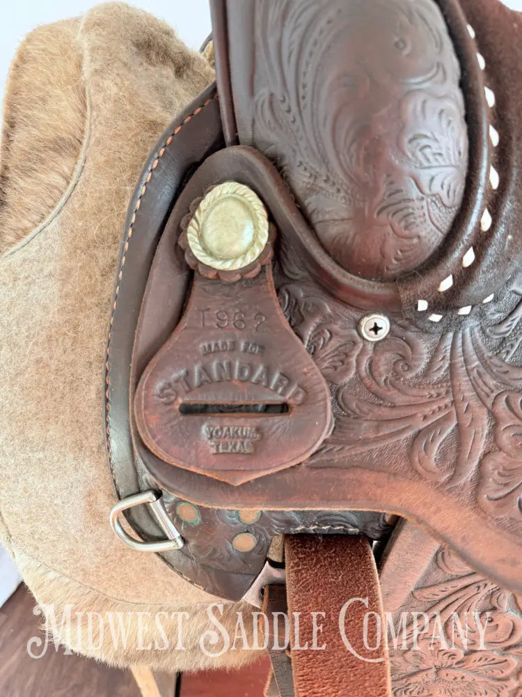 15” Made for Standard - Yoakum TX Western Equitation Saddle Fully Tooled Western Saddle