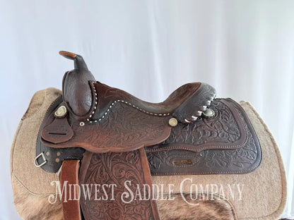 15” Made for Standard - Yoakum TX Western Equitation Saddle Fully Tooled Western Saddle