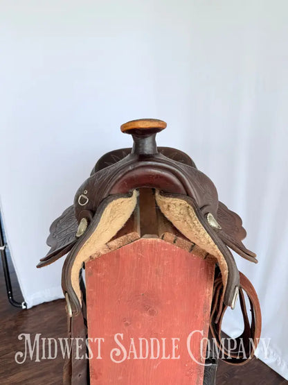 15” Made for Standard - Yoakum TX Western Equitation Saddle Fully Tooled Western Saddle