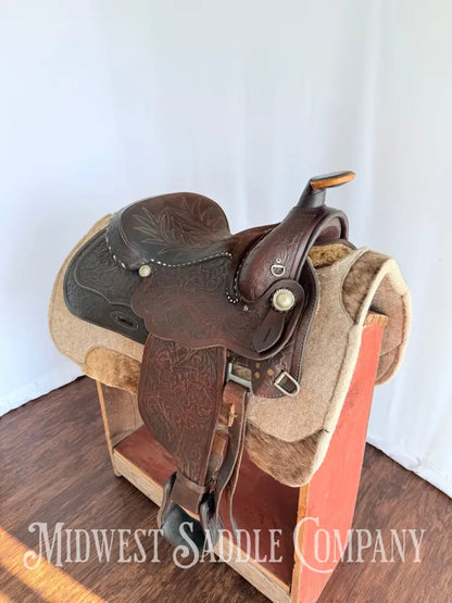 15” Made for Standard - Yoakum TX Western Equitation Saddle Fully Tooled Western Saddle