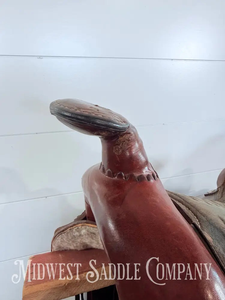 15” Western Leather All Around Trail Saddle 6” Gullet - Western Saddle