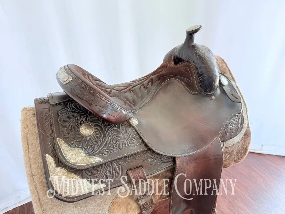 16.5” Classic Silver Royal Western Show Saddle Western Saddle