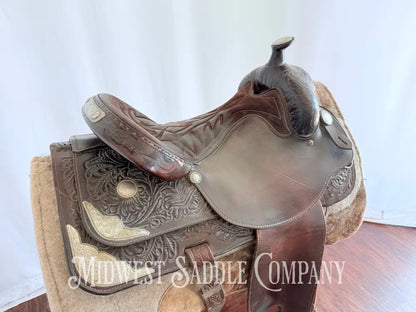 16.5” Classic Silver Royal Western Show Saddle Western Saddle