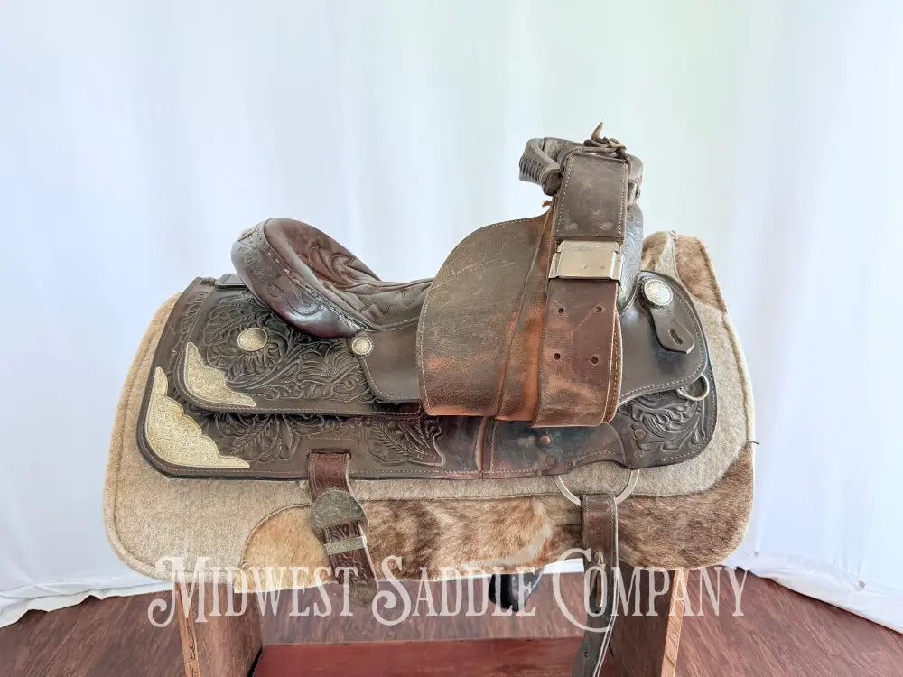 16.5” Classic Silver Royal Western Show Saddle Western Saddle
