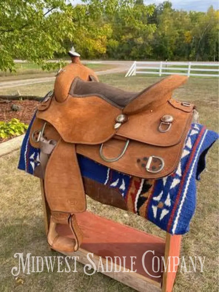 16.5’ Royal King Roughout Western Pleasure Training Saddle