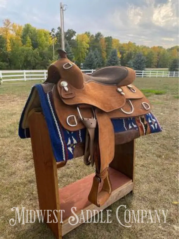 16.5’ Royal King Roughout Western Pleasure Training Saddle