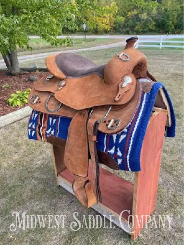 16.5’ Royal King Roughout Western Pleasure Training Saddle