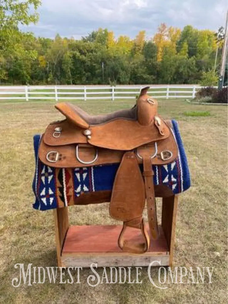 16.5’ Royal King Roughout Western Pleasure Training Saddle