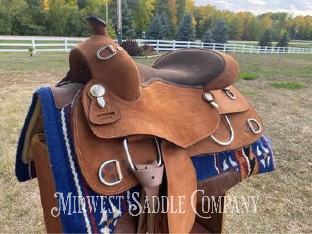 16.5’ Royal King Roughout Western Pleasure Training Saddle