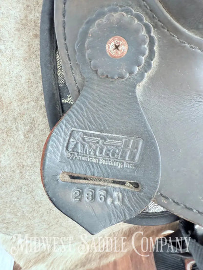 16” American Saddlery AmTech Synthetic Western Trail Saddle Western Saddle