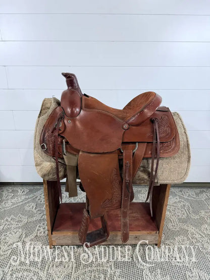 16’’ American Saddlery Western Roping Saddle 6.75’’ Gullet - 16’’ / 6.75’’ - Western Saddle