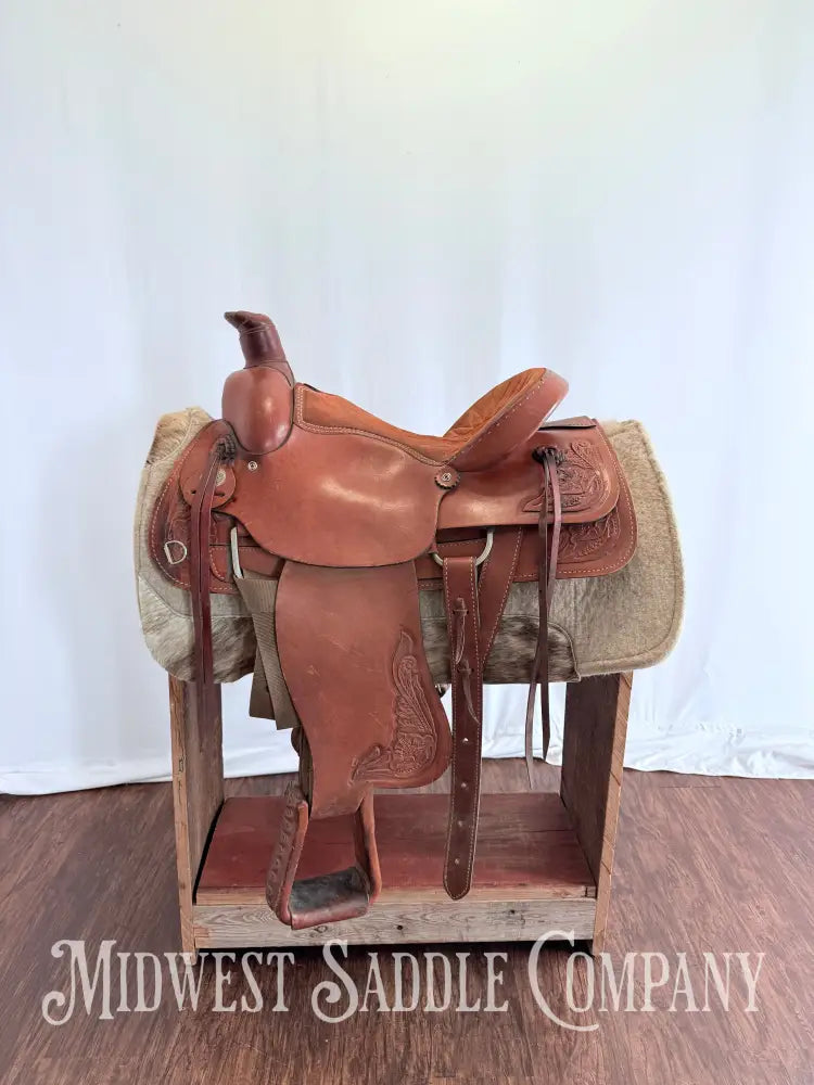 16” American Saddlery Western Roping Saddle Made in USA Western Saddle