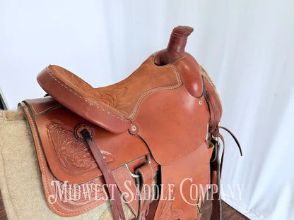 16” American Saddlery Western Roping Saddle Made in USA Western Saddle