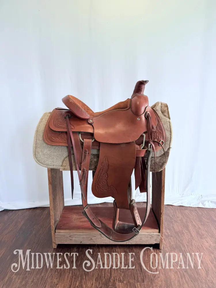 16” American Saddlery Western Roping Saddle Made in USA Western Saddle