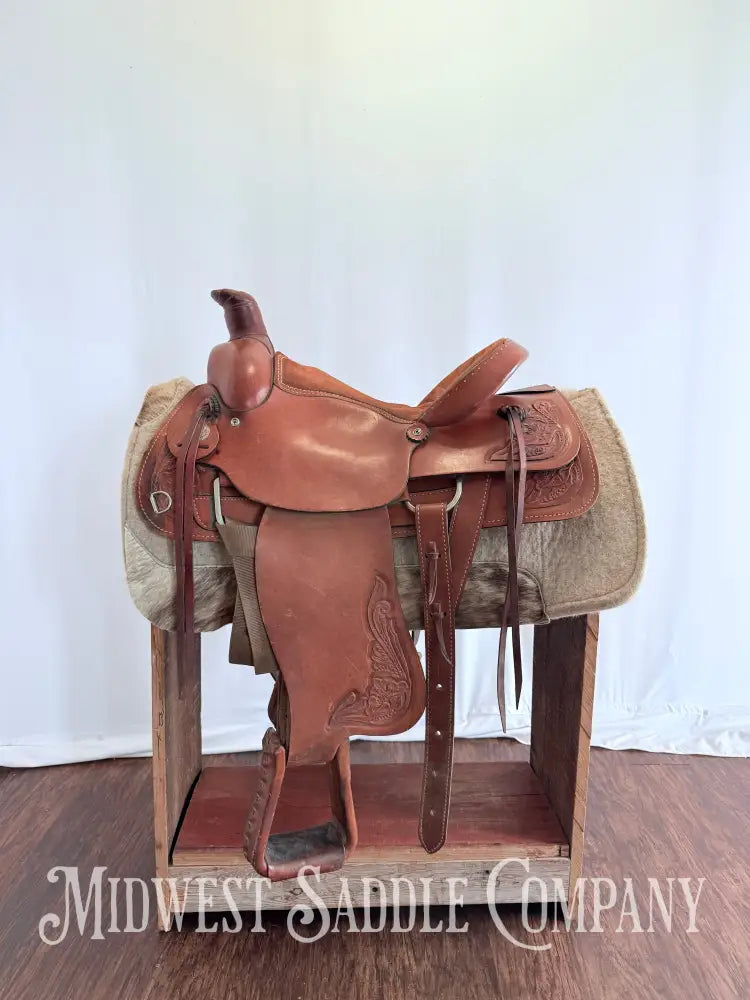 16” American Saddlery Western Roping Saddle Made in USA Western Saddle