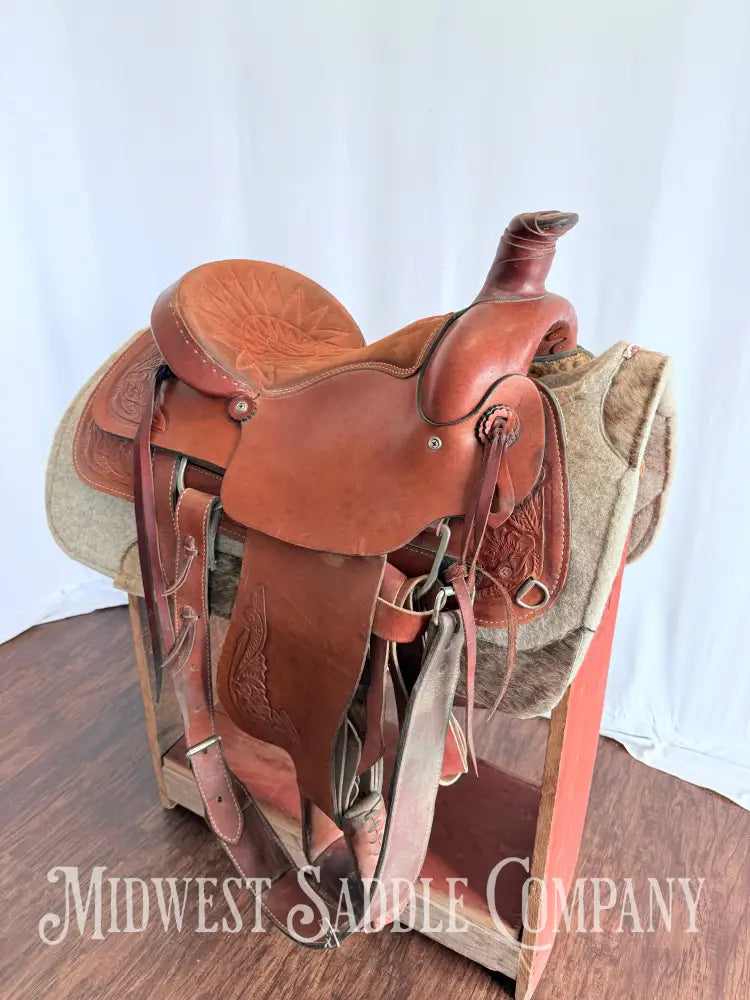 16” American Saddlery Western Roping Saddle Made in USA Western Saddle