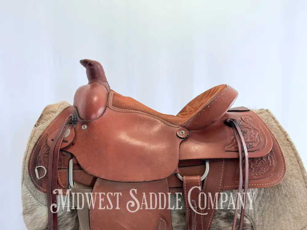 16” American Saddlery Western Roping Saddle Made in USA Western Saddle