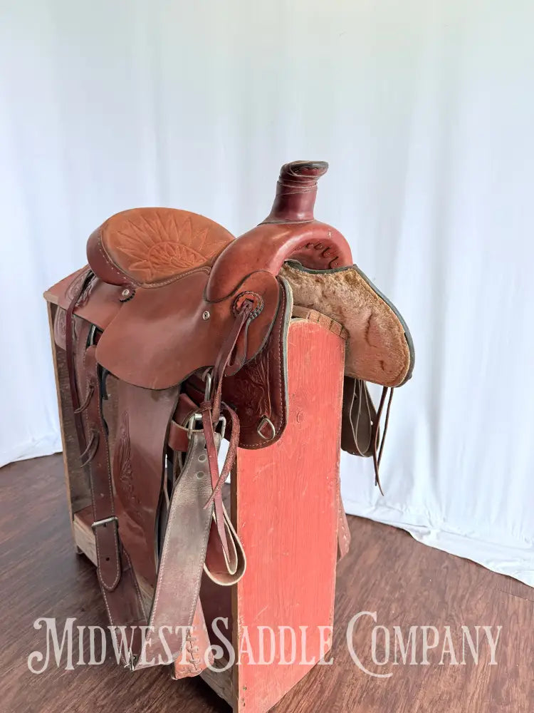 16” American Saddlery Western Roping Saddle Made in USA Western Saddle
