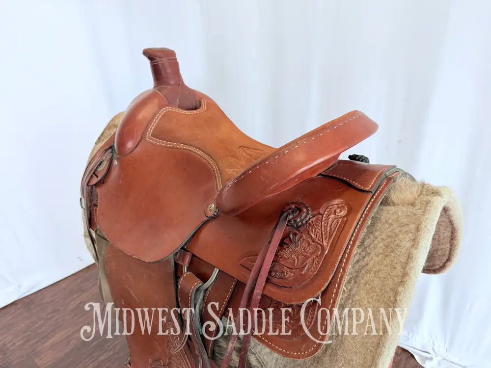 16” American Saddlery Western Roping Saddle Made in USA Western Saddle