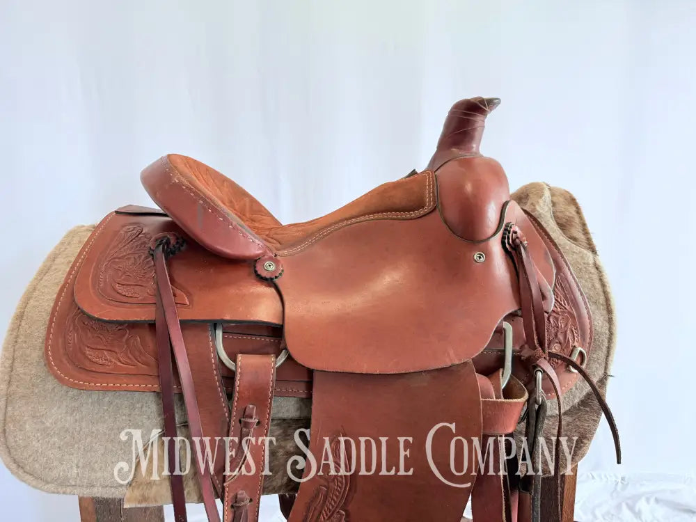 16” American Saddlery Western Roping Saddle Made in USA Western Saddle