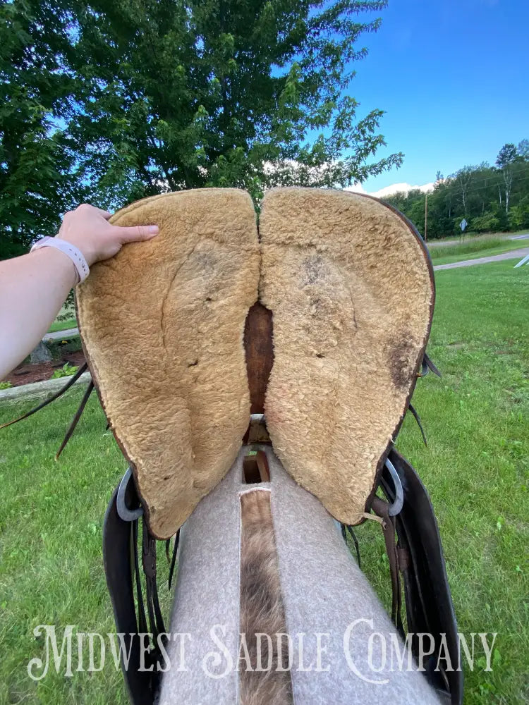 16’ Big Horn Western Rough Out Cutting Saddle