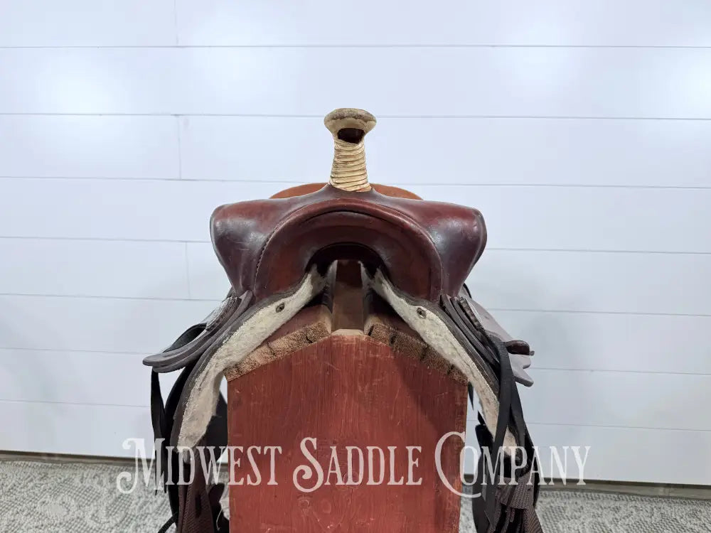 16” Blue Ridge Saddlery Western Barrel Saddle - 7” Gullet FQHB 16” / 6.5” Western Saddle