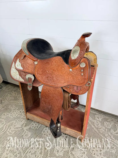 16” Circle Y Equitation Western Pleasure Show Saddle 7” Gullet - Western Saddle