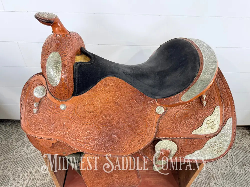16” Circle Y Equitation Western Pleasure Show Saddle 7” Gullet - Western Saddle