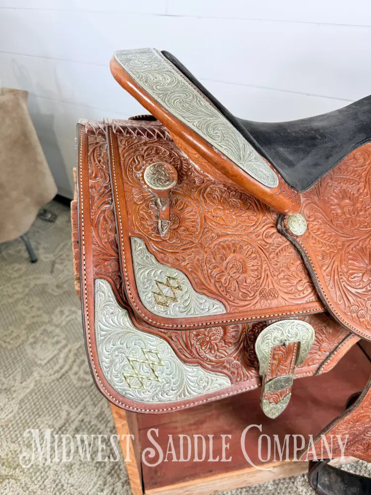 16” Circle Y Equitation Western Pleasure Show Saddle 7” Gullet - Western Saddle