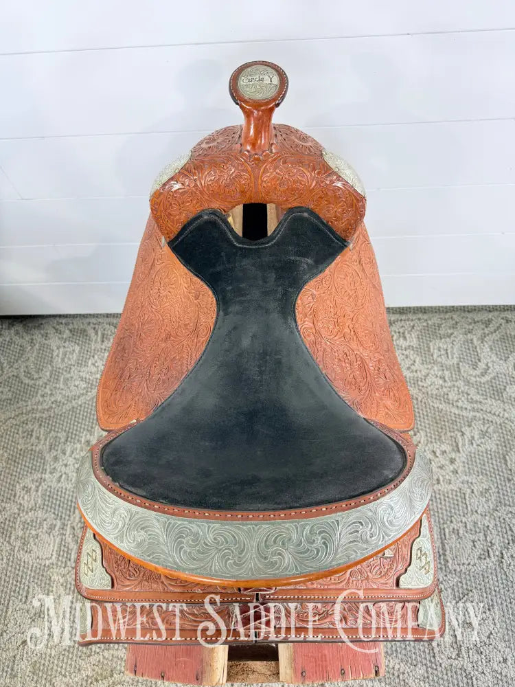 16” Circle Y Equitation Western Pleasure Show Saddle 7” Gullet - Western Saddle