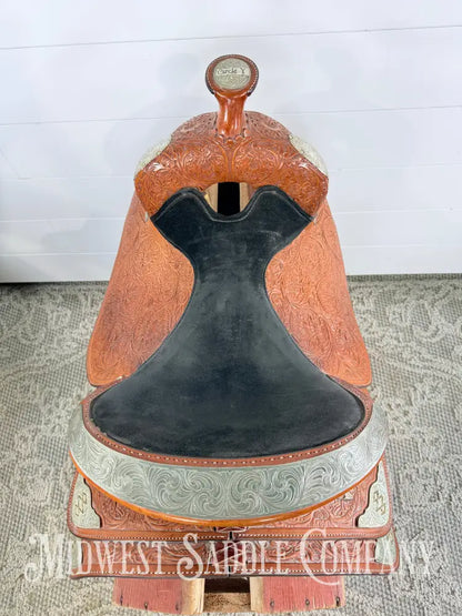 16” Circle Y Equitation Western Pleasure Show Saddle 7” Gullet - Western Saddle