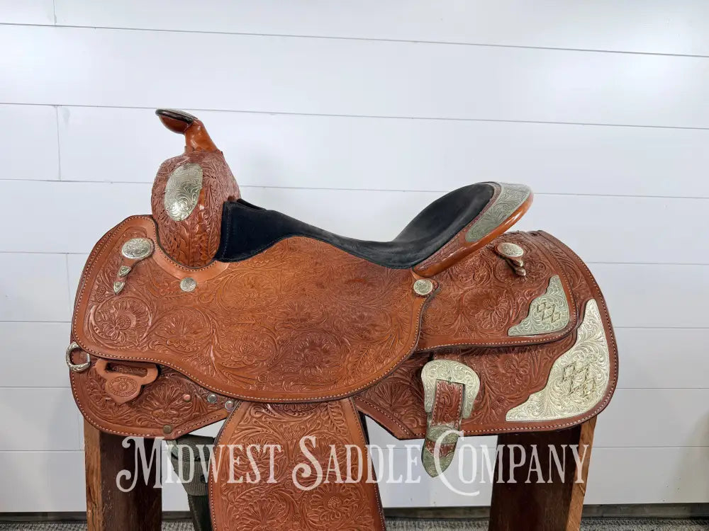 16” Circle Y Equitation Western Pleasure Show Saddle 7” Gullet - Western Saddle