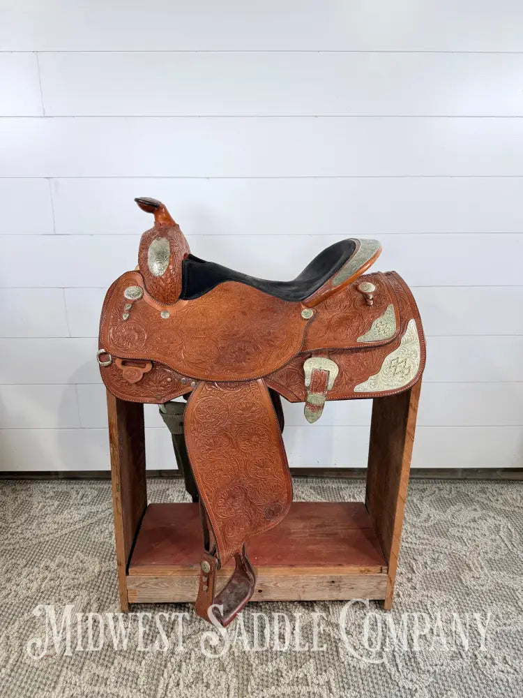 16” Circle Y Equitation Western Pleasure Show Saddle 7” Gullet - Western Saddle