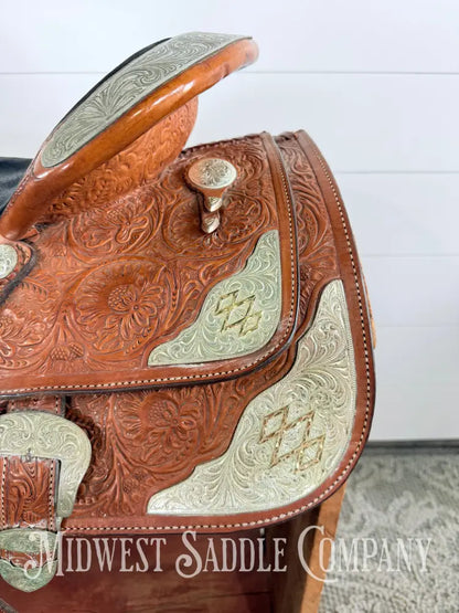 16” Circle Y Equitation Western Pleasure Show Saddle 7” Gullet - Western Saddle