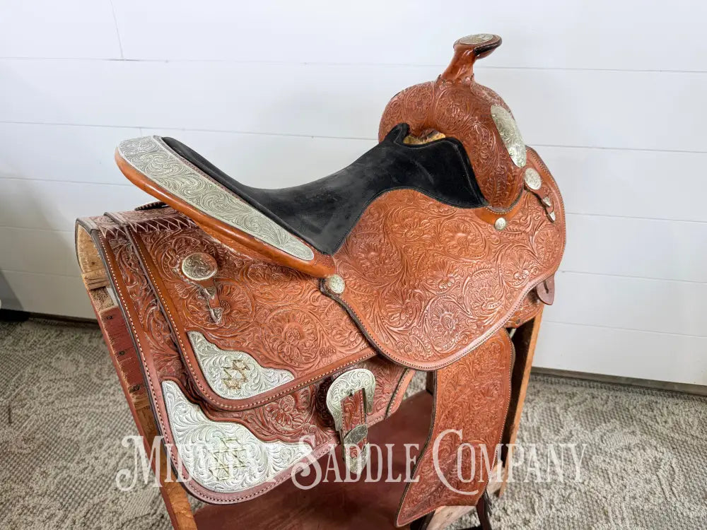 16” Circle Y Equitation Western Pleasure Show Saddle 7” Gullet - Western Saddle