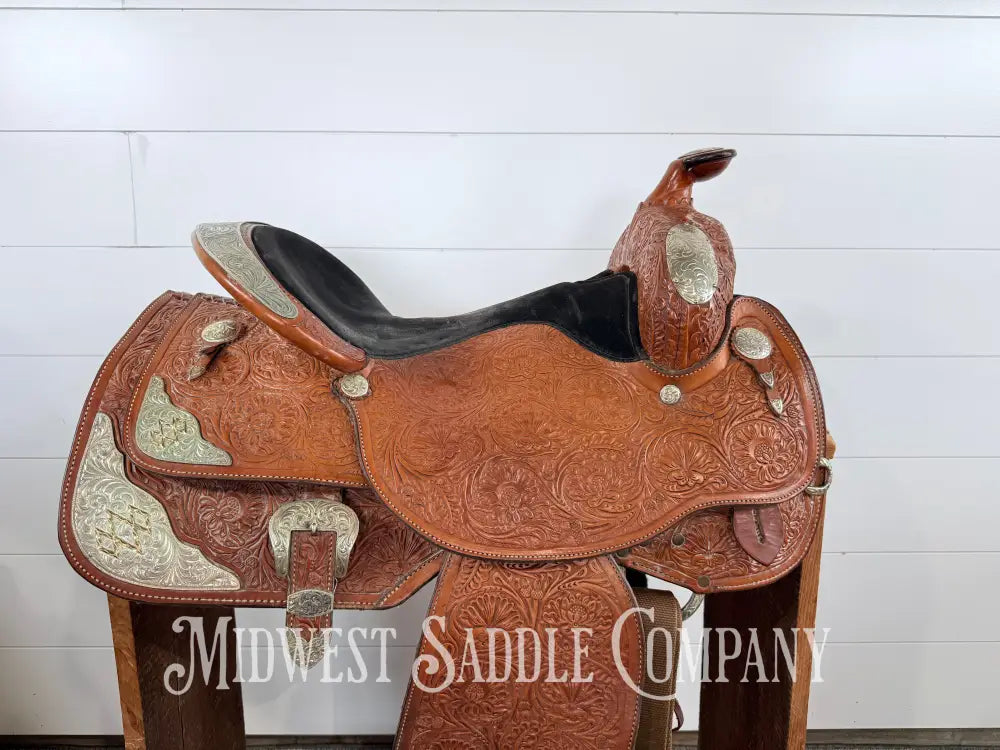 16” Circle Y Equitation Western Pleasure Show Saddle 7” Gullet - Western Saddle