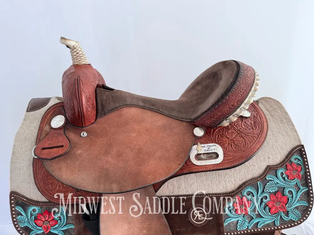 16” Circle Y High Horse “The Proven” Silverton Western Barrel Saddle Wide Fit