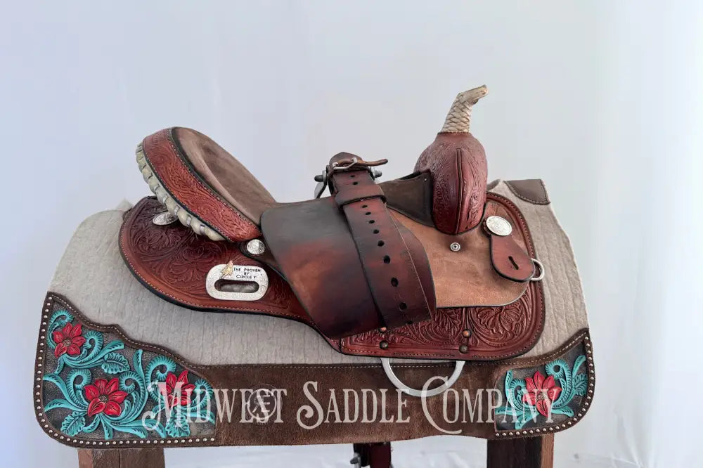 16” Circle Y High Horse “The Proven” Silverton Western Barrel Saddle Wide Fit