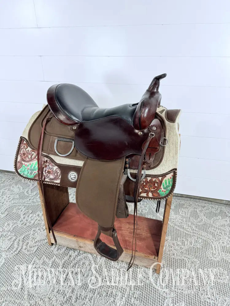 16” Circle Y High Horse Western Lady Trail Saddle Leather & Synthetic Cordura Brown