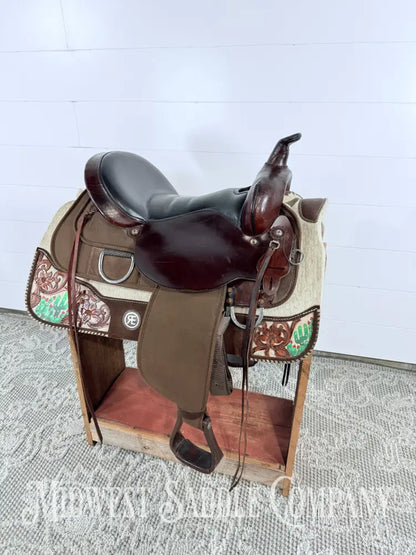 16” Circle Y High Horse Western Lady Trail Saddle Leather & Synthetic Cordura Brown