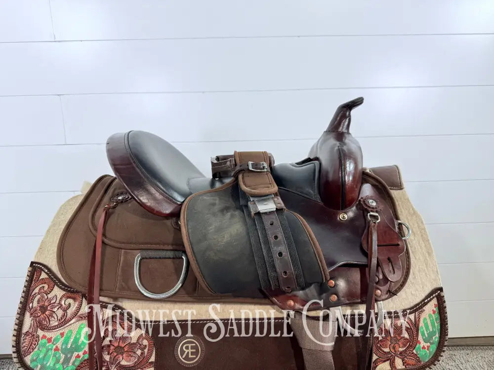 16” Circle Y High Horse Western Lady Trail Saddle Leather & Synthetic Cordura Brown