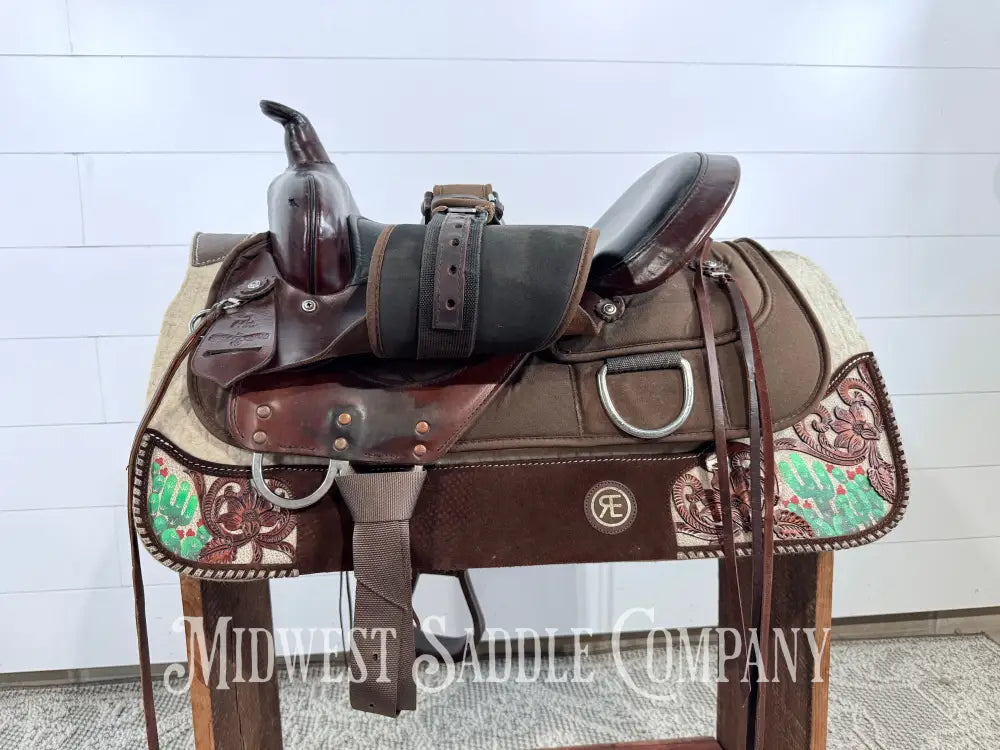 16” Circle Y High Horse Western Lady Trail Saddle Leather & Synthetic Cordura Brown