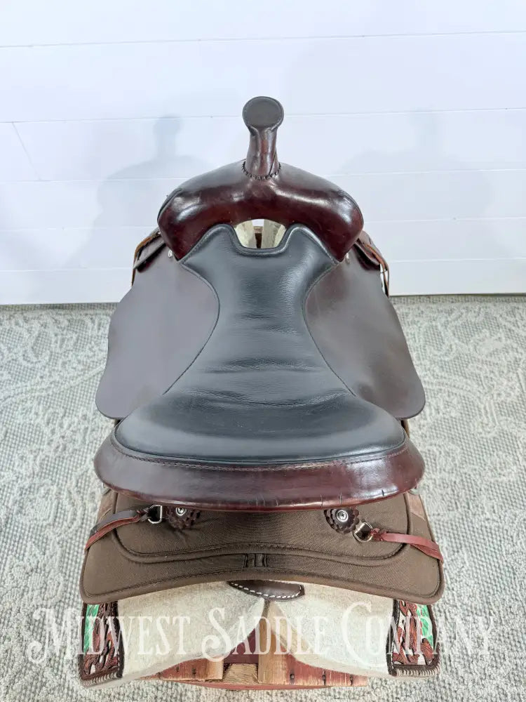 16” Circle Y High Horse Western Lady Trail Saddle Leather & Synthetic Cordura Brown