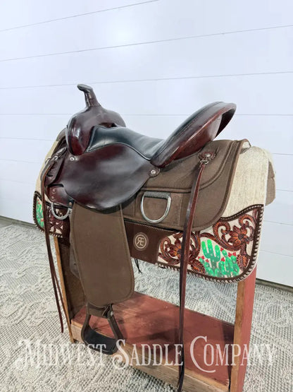 16” Circle Y High Horse Western Lady Trail Saddle Leather & Synthetic Cordura Brown