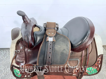 16” Circle Y High Horse Western Lady Trail Saddle Leather & Synthetic Cordura Brown
